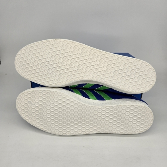 New Adidas Gazelle 'Royal Blue Energy Green' JH5389 Men's Shoes Size 12 - Picture 7 of 8